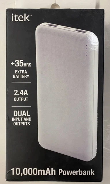 itek 10,000mAh Power Bank (10FC-16/1763)(White)