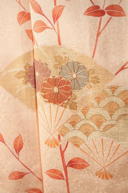 Dear Vanilla Japanese Silk Kimono Women's Robe Gown Authentic Japan Vintage Mint 9