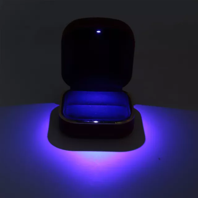 (vert Foncé)Airshi Boîte à Bagues LED Doublure En Velours Boîte à Bagues