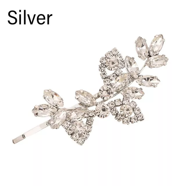 Shiny Bridal Headwear Hair Side Clips Crystal Hairgrip Rhinestones Hairpins