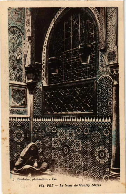 CPA AK MOROC FEZ - Le Tronc de MOULAY IDRISS (219862)