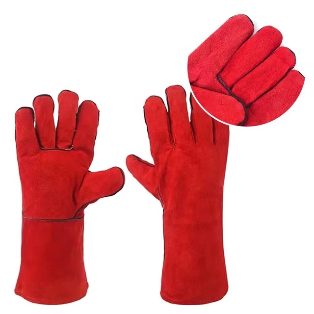 Anti-Heat Works Gloves Welding Glove Soldering Accessory Welding Gauntlets