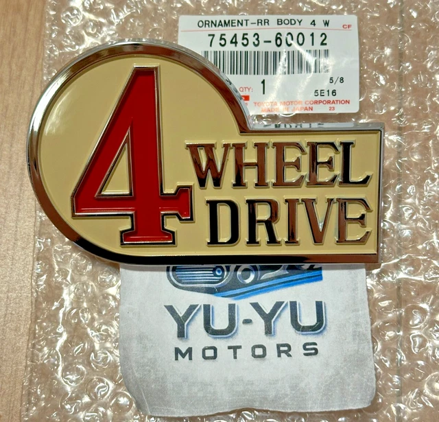thumbnail image 2 of Genuine OEM Toyota Land Cruiser Rear Emblem - FJ80 Tailgate Badge 75441-60071 (1993-97) 2 of 5