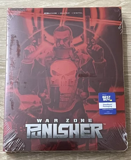 Punisher (2008) 4K UHD Blu-Ray Digital HD Steelbook Exclusive Marvel Region A