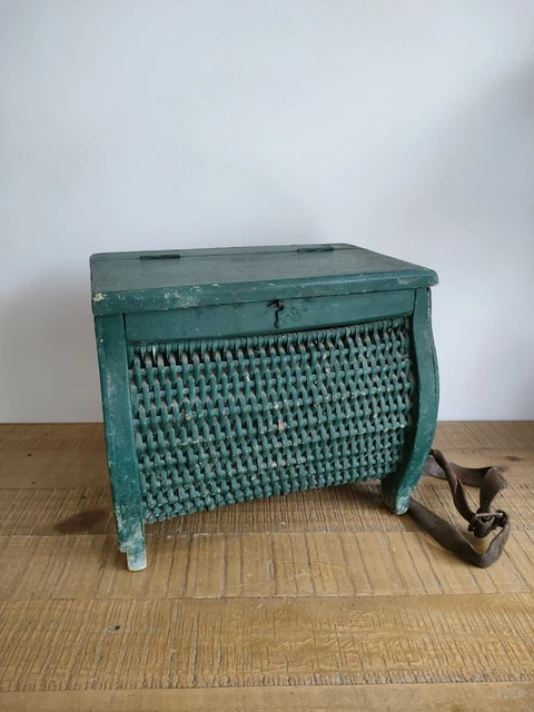 Panier Peche Ancien Osier d'occasion