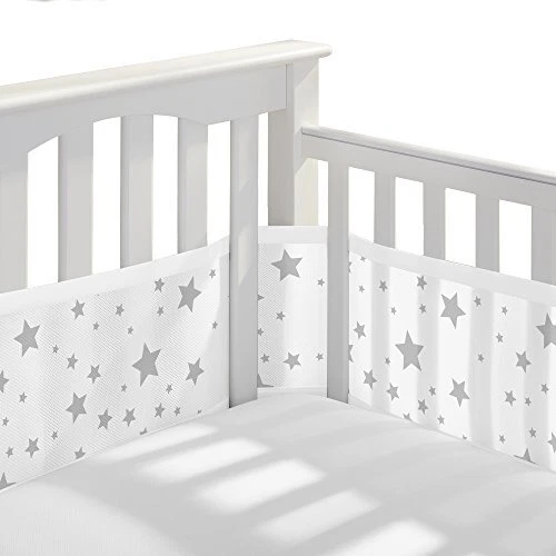 Breathable Mesh Crib Liner – Classic Collection – Starlight – Fits Full-Size