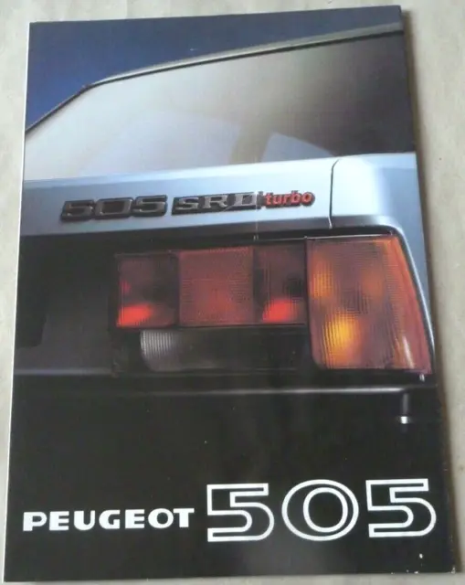 1980 PEUGEOT 505 SRD TURBO Catalogue Brochure Folder Prospekt Document Dépliant