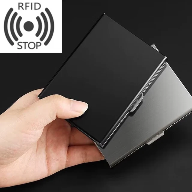 Porta carte di credo portatile anti-scansione da 10 pezzi Porta carte di credo NFC RFID Porta carte di credo portatile in foglio di alluminio antimagnetico  30