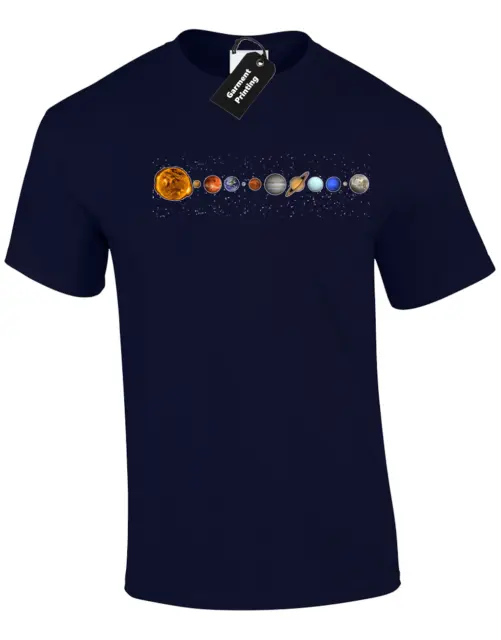 Solar System Mens T Shirt Tee Cool Space Design Astronaut Big Bang Theory