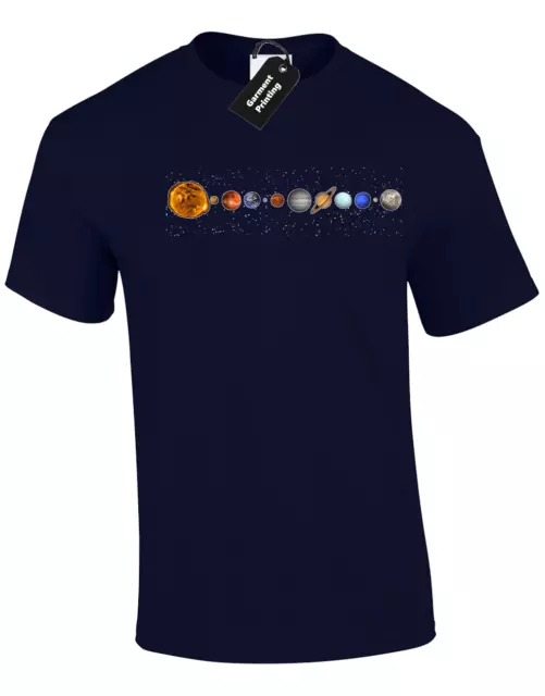 Solar System Mens T Shirt Tee Cool Space Design Astronaut Big Bang Theory