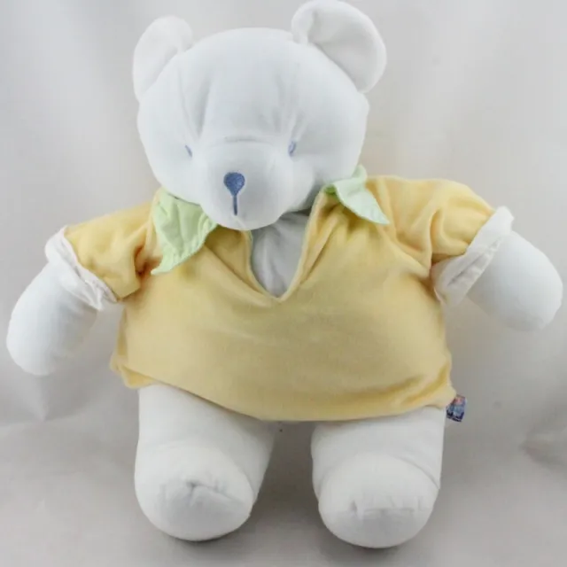 Doudou range pyjama ours blanc jaune vert SUCRE D'ORGE - 19891