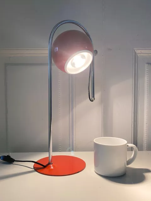 Original Vintage 1960s 70s Space Age Eyeball Adjustable Desk Lamp, Table Light.