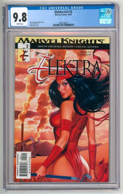 ELEKTRA #v2 #2 CGC NM/MT 9.8 SEXY GREG HORN GOOD GIRL ART COVER COMIC 2001