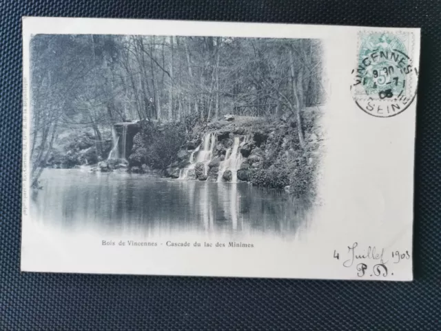 CPA 94 Bois de VINCENNES - Cascade du Lac des Minimes