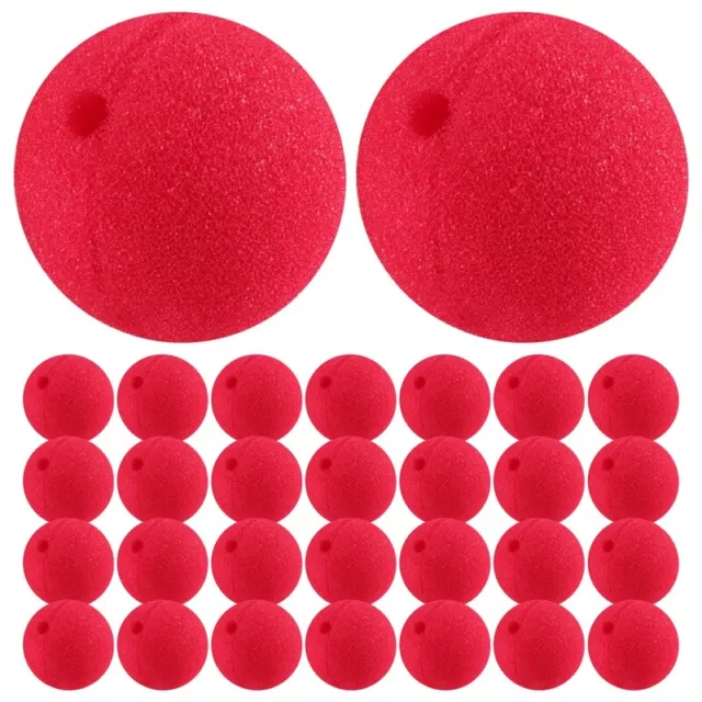 3X(30 Piezas 2X2 Pulgadas Cosplay Narices Nariz de Payaso Roja para Fiesta 7086