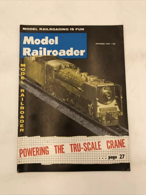 Model Railroader Magazine September 1959