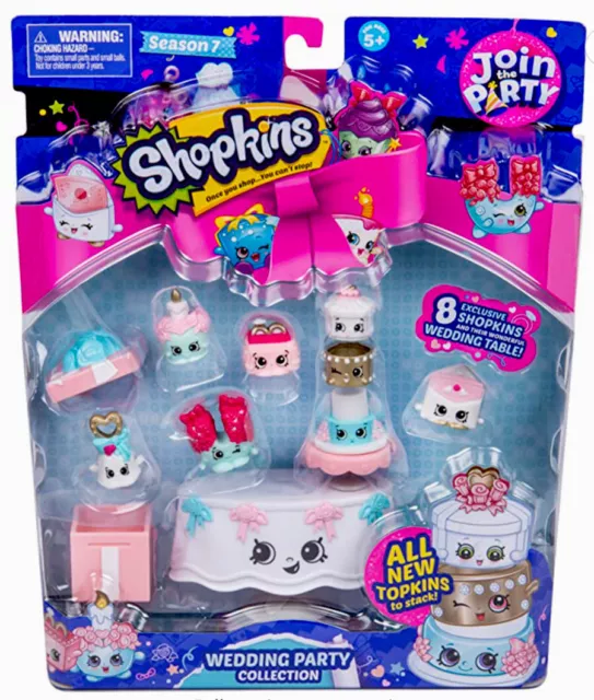 SHOPKINS SEASON 7 JOIN THE PARTY WEDDING PARTY COLLECTION. Age 5