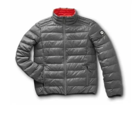 Vespa Windproof Goose Feather Padded Jacket Grey New 605490M