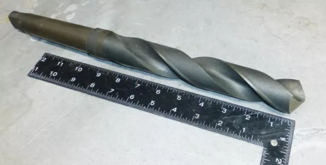 1 - 27/64" O.d. Hss Twist Drill Bit Morse Taper #4 Shank Mt4 Usa