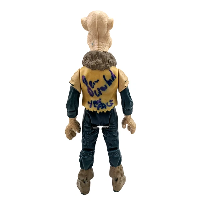 Star Wars Vintage 1985 Kenner Yak Face Last 17 signed by Actor Sean Crawford