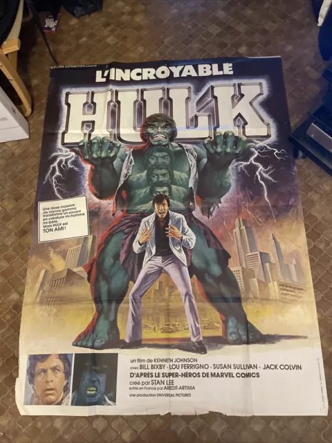 affiche du film INCROYABLE HULK (L') 120x160 cm 1979