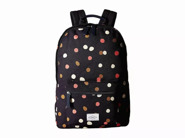 New Fossil Women's Ella Canvas Laptop Backpack Navy