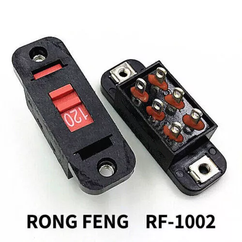 2pcs For RONG FENG RF-1002 6pin 10A 250V Voltage conversion switch 115-230V