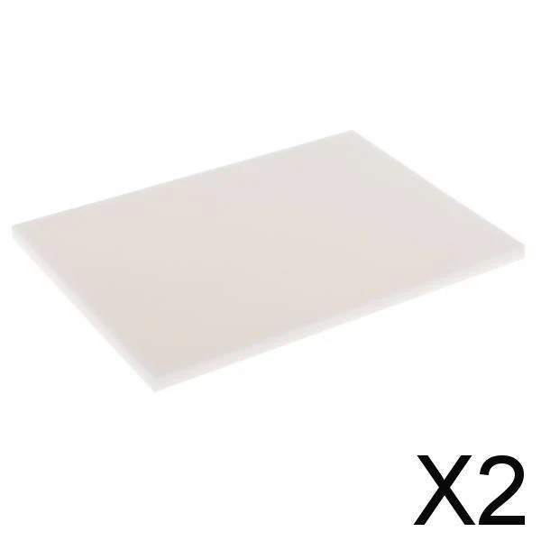 2X Weißer Gummistempel Schnitzerblock 15x10x0,5 cm Scrapbooking Zum Selbermachen Handarbeit
