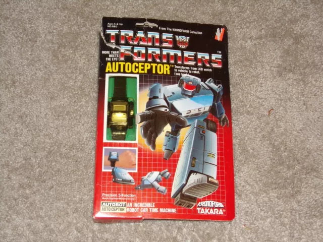 Autoceptor Black Car Watch Kronoform Takara Unused G1 Vintage Transformer Autoceptor Black Car Watch Kronoform Takara Unused G1 Vintage Transformer