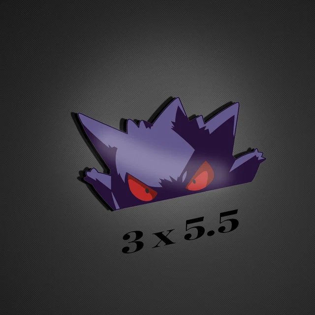 GENGAR STICKER POKEMON Peeker Anime Slap Vinyl Decal Car Bumper sticker