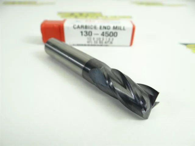 New!! Htc Solid Carbide +Altin 4 Flute End Mill 1/2" X 1/2" X 1" X 3"