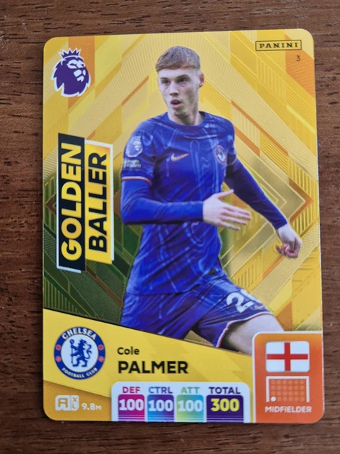Panini Premier League Adrenalyn XL 2025 Golden Baller Cole Palmer – Holo – Near Mint