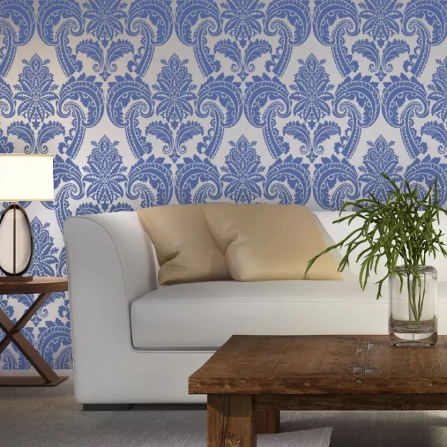 Wall Stencils Damask Stencil Mireille Allover Wallpaper Pattern for DIY decor