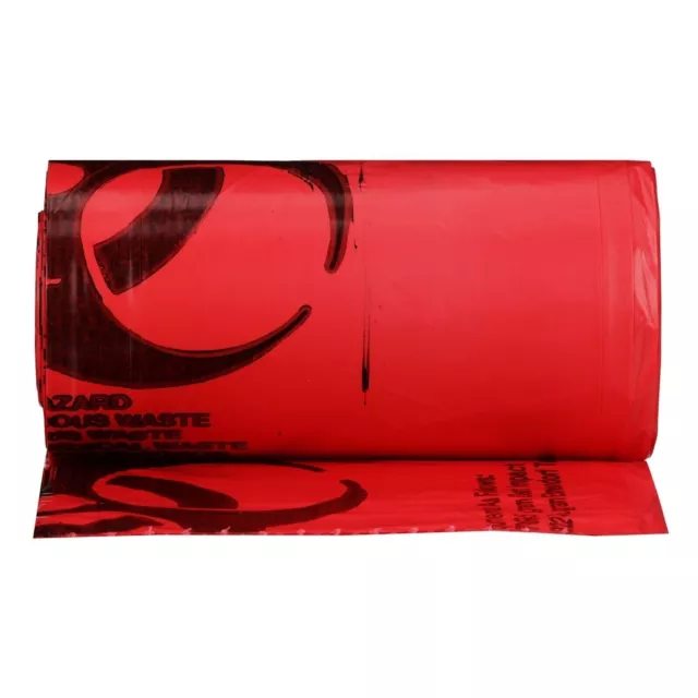 MCK-Infectious Waste Bag 10 to 15 gal. Red Bag Polymer Film 24 X 32 Inc CS/500