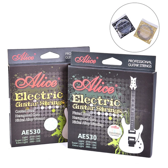 AE530 Electric Guitar Strings 1st-6th Nickel Alloy Full Set Hexagonal Core J&AW