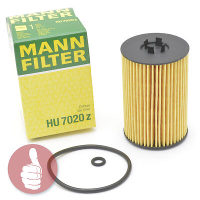 GENUINE MANN-FILTER OIL Filter HU 7020 Z Audi A3 A4 A5 A6 VW Golf VII ...