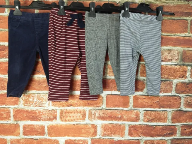 Girls Bundle Aged 9-12 Months Zara Next Etc Leggings Trousers Set Stripy 80Cm
