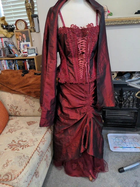 BEST LOOK VICTORIAN Steampunk Vampire Role Play Corset + Skirt + Sash