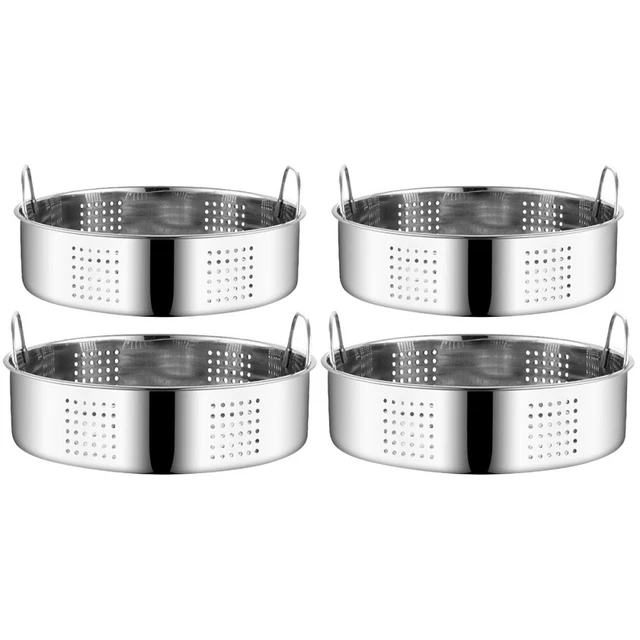4 piezas cesta redonda de vapor plato de vapor conveniente comida cesta de vapor
