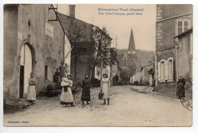 BLENOD LES TOUL Meurthe et moselle CPA 54 la rue alfred sinique partie basse