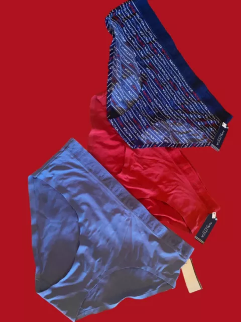 WOMENS NAUTICA NYLON Brief Panties Set 3 Pair Logo Waistband Size XL $22.00  - PicClick