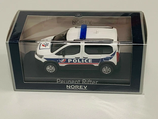 Peugeot Rifter Pompiers 2019 &ndash; Modellino 1:43 Norev 479069, Nuovo In Scatola