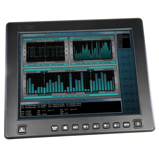 iKey IK-KV-12.1 KeyVision 12" Flat Panel Touch Screen Display VESA Mount, 4x USB