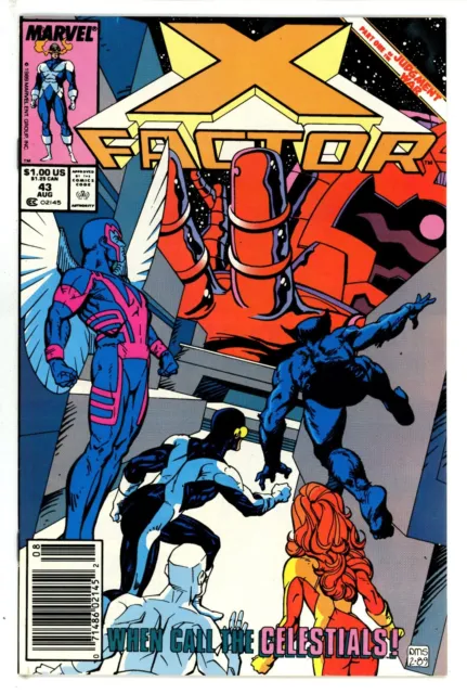 X-Factor Vol 1 #43 Newsstand Marvel (1989)