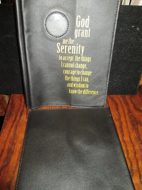 Alcoholics Anonymous Book Cover  Leather  NEW   fits Hardback  Book