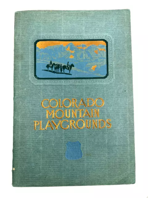 vtg 1932 Union Pacific Railroad Colorado Mountain Photobook Advertising