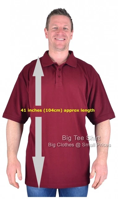 Big Mens BTS Jones EXTRA TALL LONG Polo Shirts 2XL 3XL 4XL 5XL 6XL 7XL 8XL