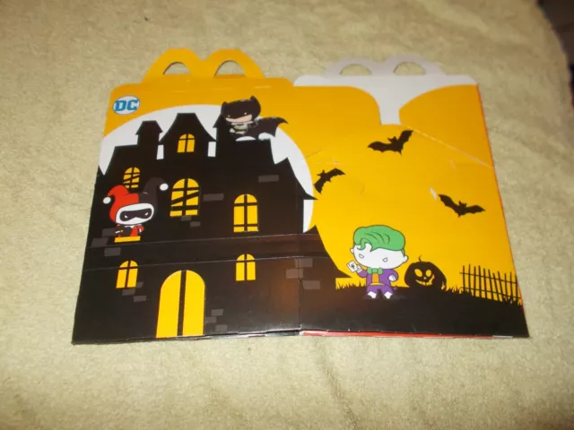 U.K McDonalds happy meal empty box DC Halloween  2022 (used)