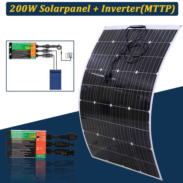 Kit Pannello Solare 18W + Regolatore 30A + Inverter - Per Auto E Camper - Foto 5