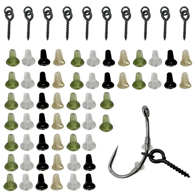 25 Vis à Bouillette Pour Carpe, Anneau Appât, Montage Chod Rig, Accessoire Pêche, 12 Mm